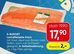 Spar S-Budget Lachsfiletseite frisch Angebot