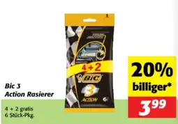 Nah&Frisch Bic 3 Action Rasierer Angebot