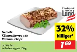Nah&Frisch Nemetz Kümmelkarree oder Kümmelschopf Angebot