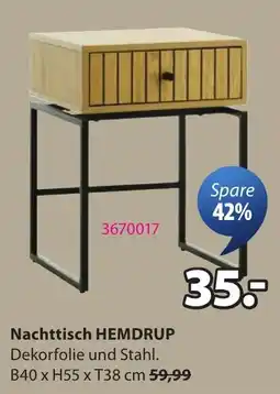 JYSK Nachttisch HEMDRUP Angebot