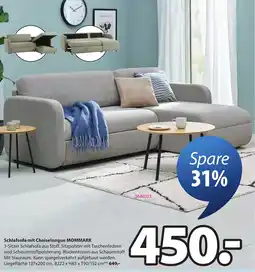JYSK Schlafsofa mit Chaiselongue MOMMARK Angebot