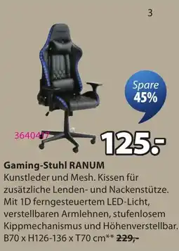 JYSK Gaming-Stuhl RANUM Angebot