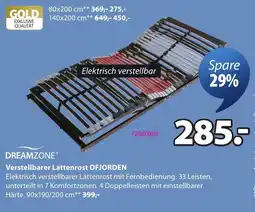 JYSK Dreamzone Verstellbarer Lattenrost OFJORDEN Angebot