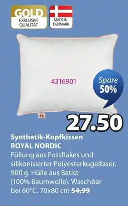 JYSK Synthetik-Kopfkissen ROYAL NORDIC Angebot
