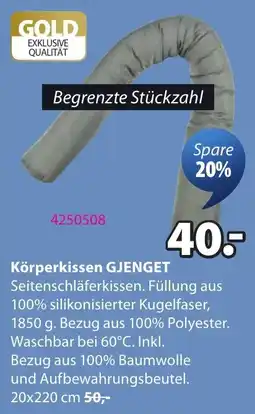 JYSK Körperkissen GJENGET Angebot