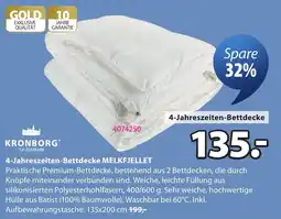 JYSK Kronborg 4-Jahreszeiten-Bettdecke MELKFJELLET Angebot