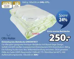 JYSK Otto Keller Entendaunen-Bettdecke GREENFIRST Angebot