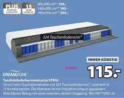 JYSK Dreamzone Taschenfederkernmatratze STRIA Angebot