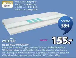 JYSK Topper WELLPUR BOKSELVI Angebot