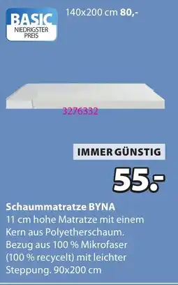 JYSK Schaummatratze BYNA Angebot