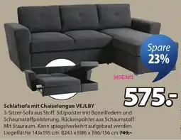 JYSK Schlafsofa mit Chaiselongue VEJLBY Angebot