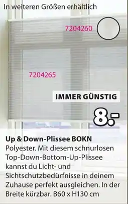 JYSK Up & Down-Plissee BOKN Angebot
