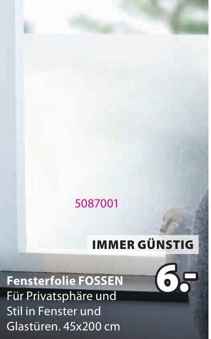 Fensterfolie FOSSEN Angebot bei JYSK