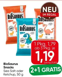 Eurospar BioSaurus Snacks Angebot