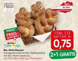 SPAR Gourmet Spar Natur pur Bio-Mohnflesserl Angebot