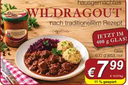 Wegschaider Hausgemachtes Wildragout Angebot