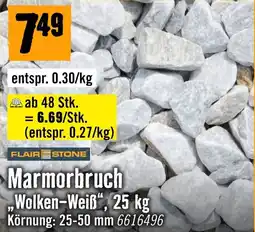 Hornbach Flair Stone Marmorbruch „Wolken-Weiß“ Angebot