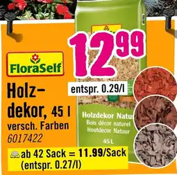 Hornbach FloraSelf Holzdekor Angebot