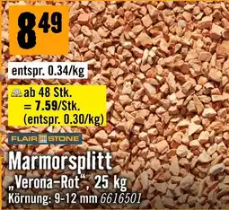 Hornbach Flair Stone Marmorsplitt "Verona-Rot" Angebot