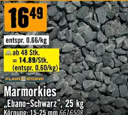 Hornbach Flair Stone Marmorkies „Ebano-Schwarz“ Angebot