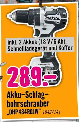 Hornbach Makita Akku-Schlagbohrschrauber „DHP484RGJW" Angebot