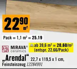 Hornbach MIRAVA ceramics „Arendal“ Angebot