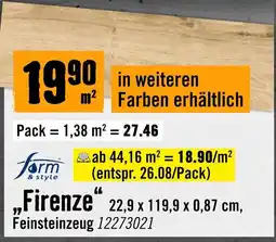 Hornbach form & style Firenze Angebot