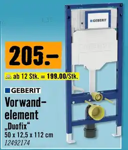 Hornbach GEBERIT Vorwand-element „Duofix“ Angebot