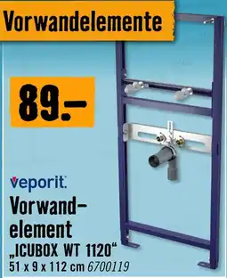 Hornbach Veporit Vorwand-element „ICUBOX WT 1120“ Angebot