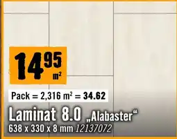 Hornbach Laminat 8.0 „Alabaster“ Angebot