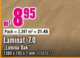 Hornbach Laminat 7.0 "Lumina Oak" Angebot