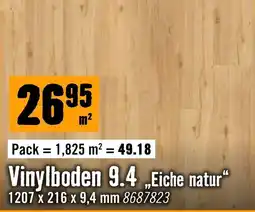 Hornbach Vinylboden 9.4 „Eiche natur“ Angebot