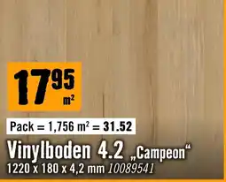 Hornbach Vinylboden 4.2 „Campeon“ Angebot
