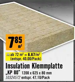 Hornbach Insulation Klemmplatte Angebot