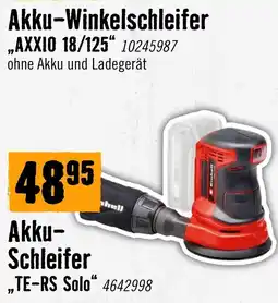 Hornbach Akku-Winkelschleifer AXXIO 18/125 Angebot