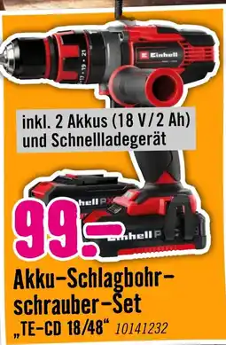 Hornbach Einhell Akku-Schlagbohrschrauber-Set Angebot
