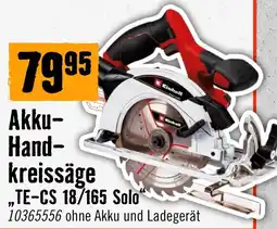Hornbach Einhell Akku-Handkreissäge Angebot