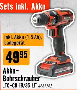 Hornbach Einhell Akku-Bohrschrauber Angebot