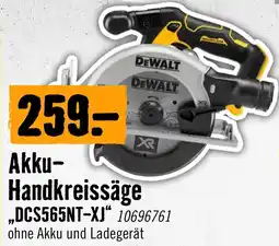 Hornbach DeWalt Akku- Handkreissäge ,,DCS565NT-XJ" Angebot