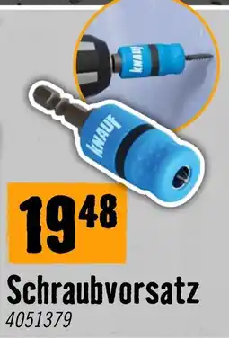 Hornbach Knauf Schraubvorsatz Angebot