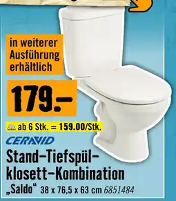 Hornbach CERAVID Stand-Tiefspülklosett-Kombination Saldo Angebot