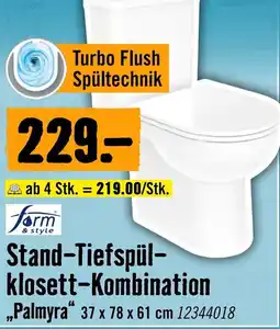 Hornbach form & style Stand-Tiefspülklosett-Kombination "Palmyra" Angebot