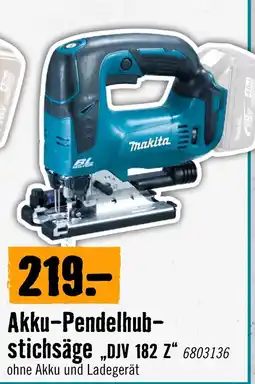 Hornbach Makita Akku-Pendelhub-stichsäge Angebot