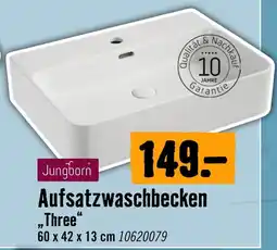Hornbach Jungborn Aufsatzwaschbecken "Three" Angebot
