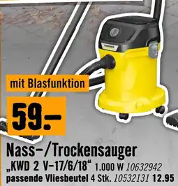 Hornbach Kärcher Nass-/Trockensauger ,,KWD 2 V-17/6/18" Angebot