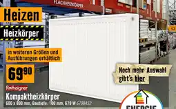 Hornbach Rotheigner Kompaktheizkörper Angebot