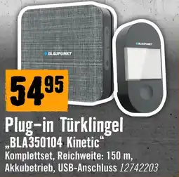 Hornbach Blaupunkt Plug-in Türklingel BLA350104 Kinetic Angebot