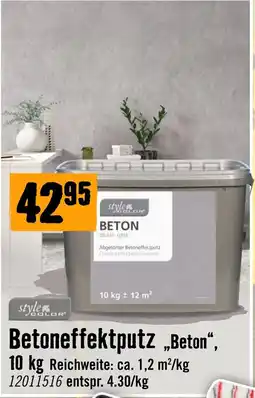 Hornbach Betoneffektputz „Beton“ Angebot