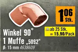 Hornbach Winkel 90° 1 Muffe „5092“ Angebot