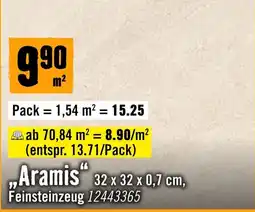 Hornbach Aramis Feinsteinzeug Angebot